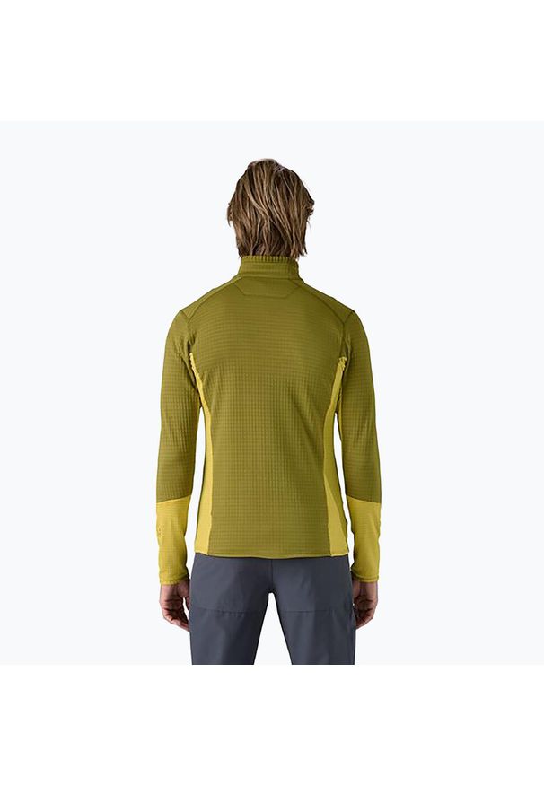 Bluza polarowa męska Patagonia R1 Hybrid. Kolor: zielony. Materiał: polar
