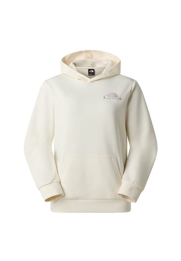 Bluza damska The North Face Monte 0A8GAAQLI1 - biała. Kolor: biały. Materiał: bawełna, poliester. Styl: klasyczny. Sport: wspinaczka