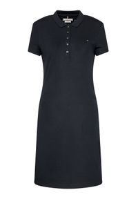 TOMMY HILFIGER - Tommy Hilfiger Sukienka codzienna Heritage WW0WW24973 Granatowy Slim Fit. Okazja: na co dzień. Kolor: niebieski. Materiał: bawełna. Typ sukienki: proste. Styl: casual