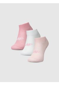 4f - 4F Skarpetki casual za kostkę (3-pack) dziewczęce - multikolor 35-37. Kolor: wielokolorowy. Materiał: materiał, bawełna, poliamid, włókno #1
