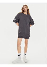 Roxy Sukienka dzianinowa Daydreamer ERJKD03509 Szary Relaxed Fit. Kolor: szary. Materiał: bawełna, syntetyk #4