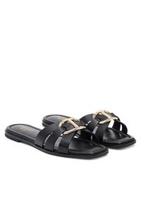 TwinSet - TWINSET Klapki 251TGT090 Czarny. Kolor: czarny. Materiał: skóra #4