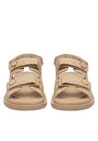 Badura Sandały MARIGOLD-22-910-6 Beżowy. Kolor: beżowy. Materiał: skóra #5