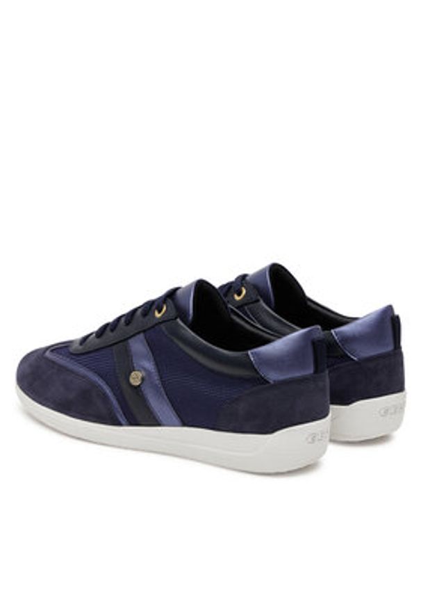 Geox Sneakersy D Myria B D5568B 01422 C4002 Granatowy. Kolor: niebieski. Materiał: zamsz, skóra