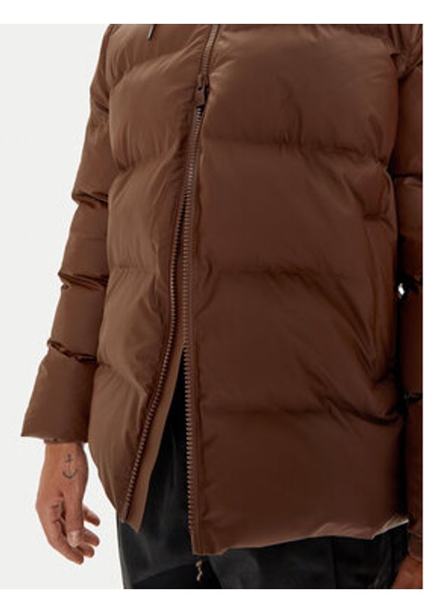 Rains Kurtka zimowa Unisex 15120 Brązowy Regular Fit. Kolor: brązowy. Materiał: syntetyk. Sezon: zima