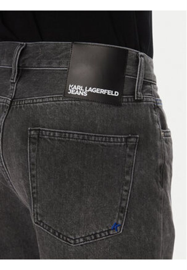 Karl Lagerfeld Jeans Szorty jeansowe A2M10084 Szary Relaxed Fit. Kolor: szary. Materiał: bawełna