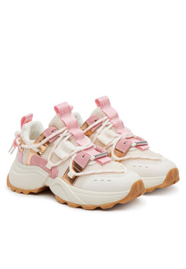 Steve Madden Sneakersy Tazmania SM11002419 Biały. Kolor: biały. Materiał: materiał