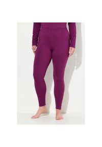ULLA POPKEN - Damskie Narciarskie legginsy funkcyjne szybkoschnące bardzo ciepłe. Kolekcja: plus size. Kolor: różowy. Materiał: elastan, poliester, materiał. Sezon: zima. Sport: narciarstwo