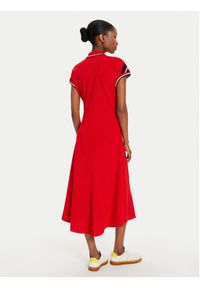 TOMMY HILFIGER - Tommy Hilfiger Sukienka codzienna WW0WW41269 Czerwony Regular Fit. Okazja: na co dzień. Kolor: czerwony. Materiał: bawełna. Typ sukienki: proste. Styl: casual #4