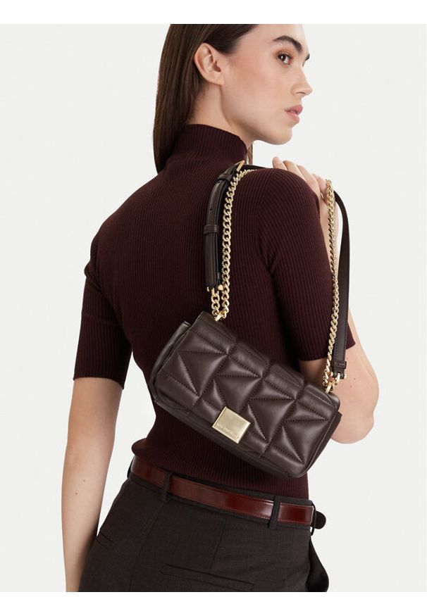 Karl Lagerfeld - KARL LAGERFELD Torebka A1W30435 Brązowy. Kolor: brązowy. Materiał: skórzane