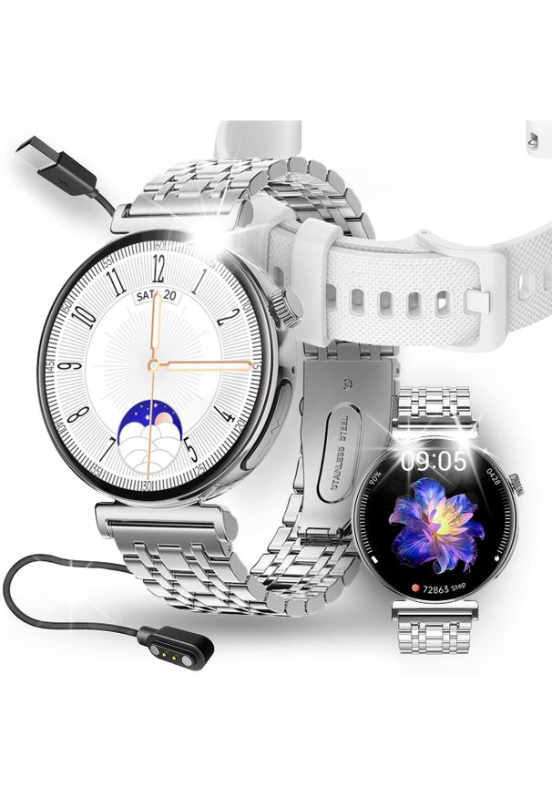 Smartwatch JG Smart SMARTWATCH DLA SENIORA POMIAR CIŚNIENIA EKG SOS HRV BMI PULS ROZMOWY PL. Rodzaj zegarka: smartwatch