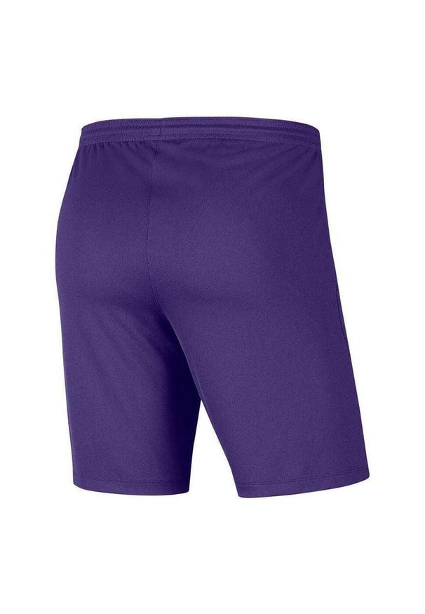Nike - Spodenki Dziecięce Dry Park III DriFIT. Kolor: fioletowy. Styl: sportowy. Sport: turystyka piesza