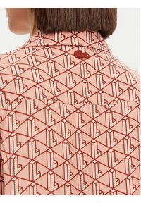 Lacoste Koszula CF0495 Pomarańczowy Oversize. Kolor: pomarańczowy. Materiał: wiskoza