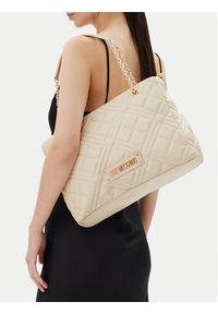 Love Moschino - LOVE MOSCHINO Torebka JC4145PP0MLA0110 Beżowy. Kolor: beżowy. Materiał: skórzane #4