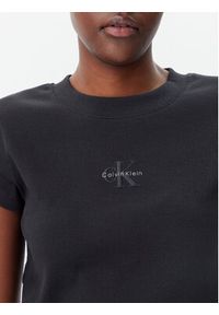 Calvin Klein Jeans T-Shirt LV047AB802 Czarny Regular Fit. Kolor: czarny. Materiał: bawełna