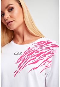 EA7 Emporio Armani - T-shirt EA7 EMPORIO ARMANI. Materiał: bawełna. Długość: krótkie. Wzór: motyw zwierzęcy, nadruk