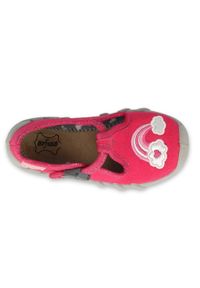 Befado obuwie dziecięce 110P434 różowe. Kolor: różowy. Materiał: bawełna, tkanina