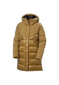 Parka dla kobiet Helly Hansen Bliss. Kolor: beżowy, wielokolorowy, brązowy. Sezon: zima #1