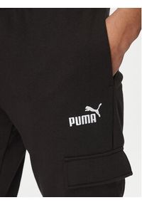 Puma Spodnie dresowe Ess No. 1 Logo Cargo 682661 Czarny Regular Fit. Kolor: czarny. Materiał: bawełna, syntetyk #5