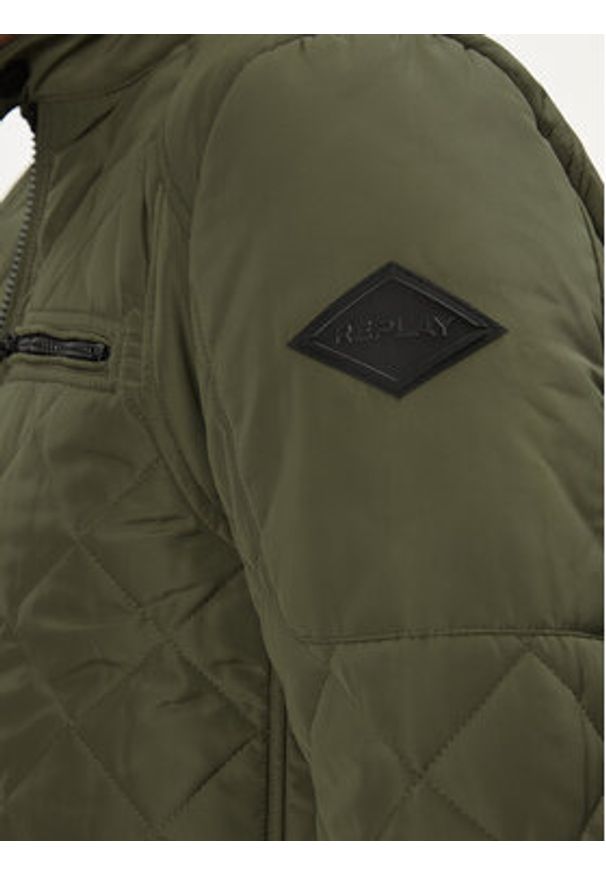 Replay Kurtka przejściowa M8000.000.84442 Khaki Regular Fit. Kolor: brązowy. Materiał: syntetyk