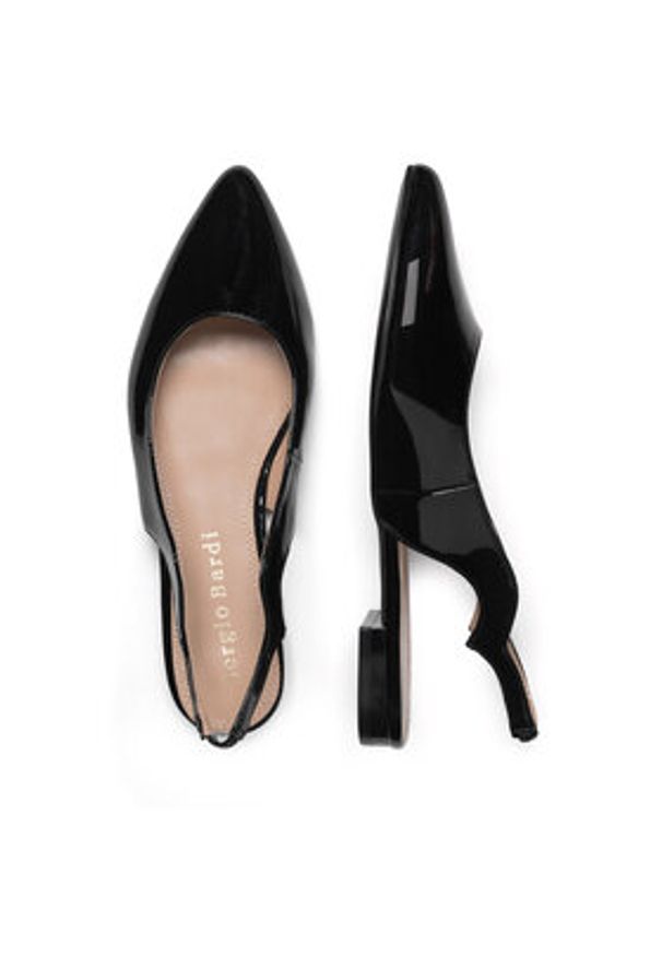 Sergio Bardi Baleriny WFA1572-21Z-SB Czarny. Kolor: czarny. Materiał: skóra, lakier