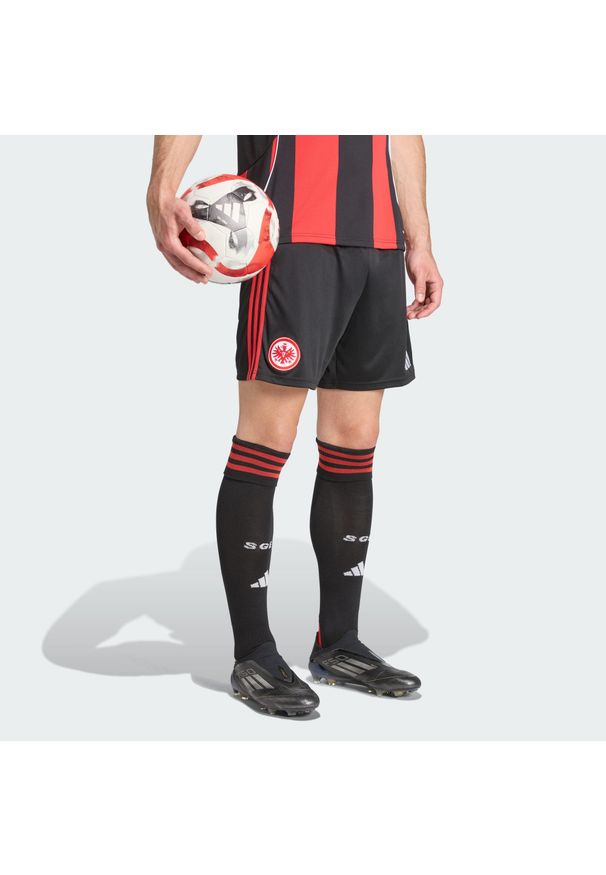 Adidas - Spodenki podstawowe Eintracht Frankfurt 25/26. Kolor: czarny. Sport: piłka nożna