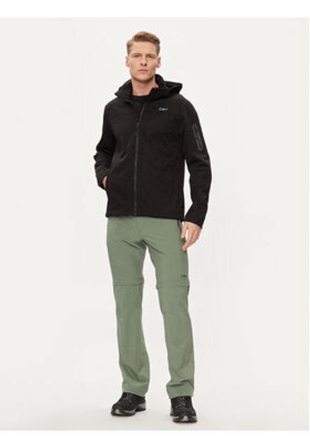 CMP Kurtka przeciwdeszczowa 39A5027 Czarny Regular Fit. Kolor: czarny. Materiał: syntetyk