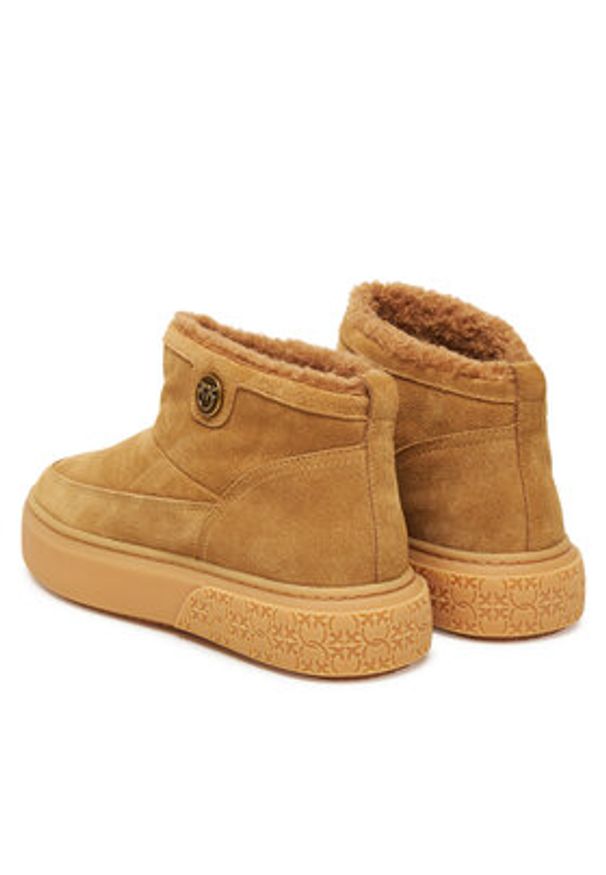 Pinko - PINKO Śniegowce Yoko 22 Brązowy. Kolor: brązowy. Materiał: zamsz, skóra