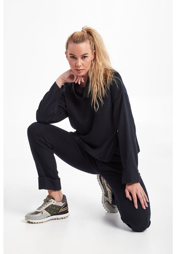 Emporio Armani - Sweter wełniany EMPORIO ARMANI. Typ kołnierza: golf. Materiał: kaszmir, wełna