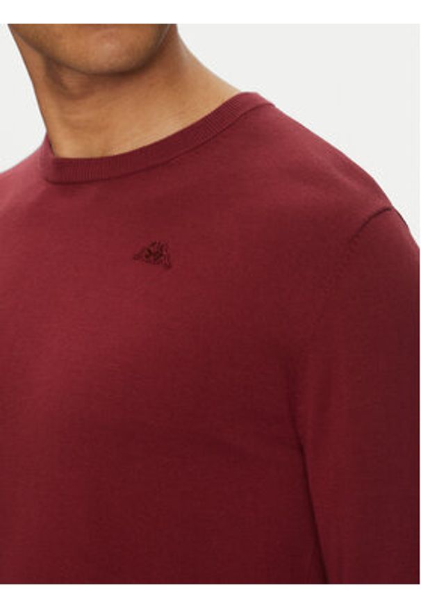 Robe di Kappa Sweter Elisio 62131MW Bordowy Regular Fit. Kolor: czerwony. Materiał: bawełna