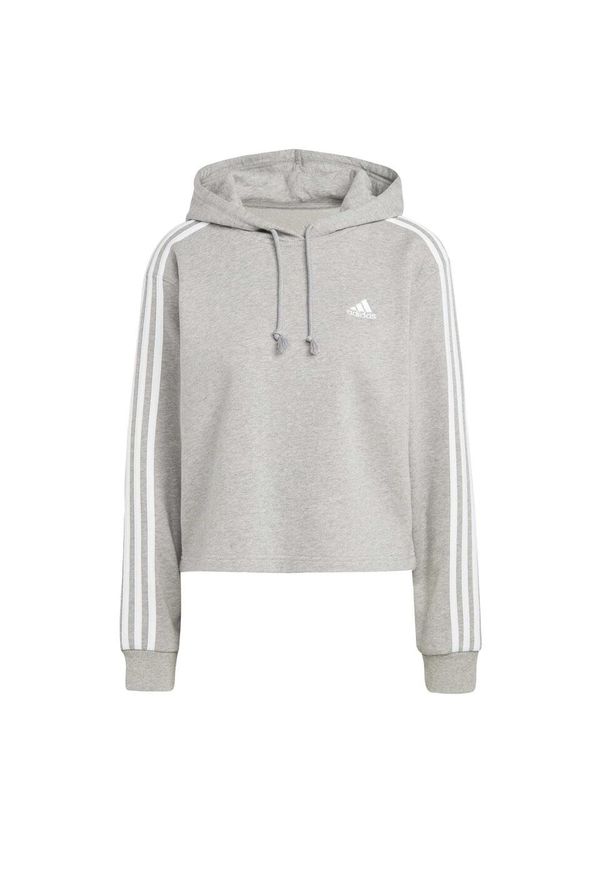 Bluza Kobieta Adidas 3S Ft Cr szary. Kolor: biały, wielokolorowy, szary