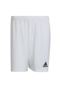 Adidas - Spodenki piłkarskie męskie adidas Entrada 22. Kolor: biały. Materiał: poliester. Sport: piłka nożna
