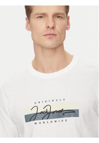 Jack & Jones - Jack&Jones T-Shirt Frederiksberg 12278266 Biały Regular Fit. Kolor: biały. Materiał: bawełna