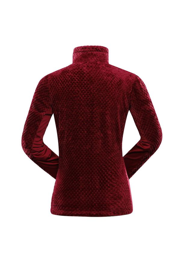 ALPINE PRO - Bluza damska polarowa Alpine Pro Lomma bardzo ciepła. Kolor: czerwony. Materiał: polar. Sport: turystyka piesza
