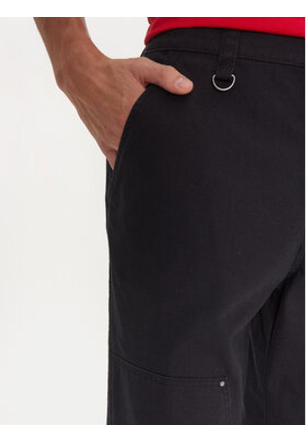 Champion Spodnie materiałowe 220506 Czarny Straight Leg. Kolor: czarny. Materiał: bawełna
