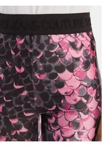Versace Jeans Couture Legginsy 80HAC101 JS552 Różowy Slim Fit. Kolor: różowy. Materiał: syntetyk #2