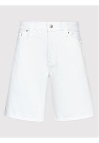 Calvin Klein Jeans Szorty jeansowe J20J218808 Biały Straight Fit. Kolor: biały. Materiał: bawełna #5