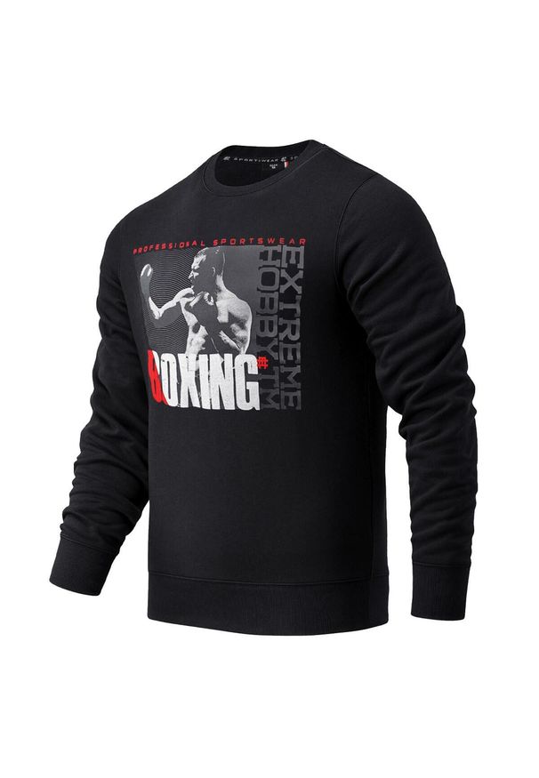 Bluza męska EXTREME HOBBY BOXING PRO. Kolor: czarny. Materiał: bawełna