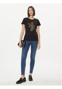 Liu Jo T-Shirt WA4051 JS923 Czarny Regular Fit. Kolor: czarny. Materiał: bawełna
