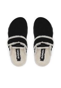 sorel - Sorel Kapcie Viibe Clog Suede Cozy 2048521010 Czarny. Kolor: czarny. Materiał: skóra, zamsz