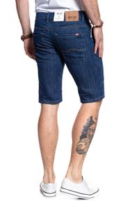 Mustang - SPODENKI MUSTANG 5 Pocket Short DENIM BLUE 1007373 5000 580. Materiał: denim #9