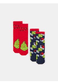Sinsay - Skarpetki 2 pack Grinch - wielobarwny