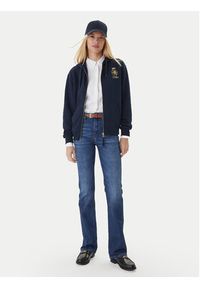 TOMMY HILFIGER - Tommy Hilfiger Bluza WW0WW46126 Granatowy Regular Fit. Kolor: niebieski. Materiał: bawełna #4
