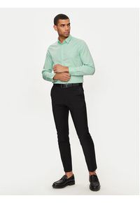 Calvin Klein Koszula K10K110856 Zielony Slim Fit. Kolor: zielony. Materiał: bawełna #4