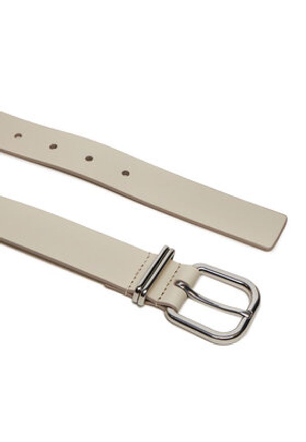 Tommy Jeans Pasek Damski Tjw Bold Leather 3.0 AW0AW16255 Écru. Materiał: skóra