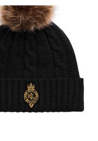 Lauren Ralph Lauren - LAUREN RALPH LAUREN Czapka 454P04455003 Czarny. Kolor: czarny. Materiał: materiał, poliester #3