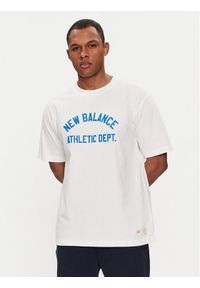New Balance T-Shirt Greatest Hits MT41514 Biały Relaxed Fit. Kolor: biały. Materiał: bawełna