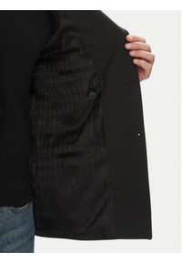 Karl Lagerfeld - KARL LAGERFELD Marynarka 155102 552037 Czarny Slim Fit. Typ kołnierza: dekolt w karo. Kolor: czarny