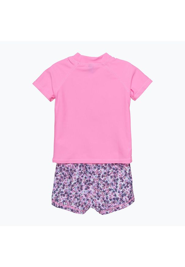COLOR KIDS - Koszulka + szorty do pływania dziecięce Color Kids Set. Kolor: różowy