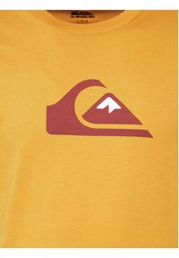 Quiksilver T-Shirt Comp Logo EQYZT07658 Brązowy Regular Fit. Kolor: brązowy. Materiał: bawełna